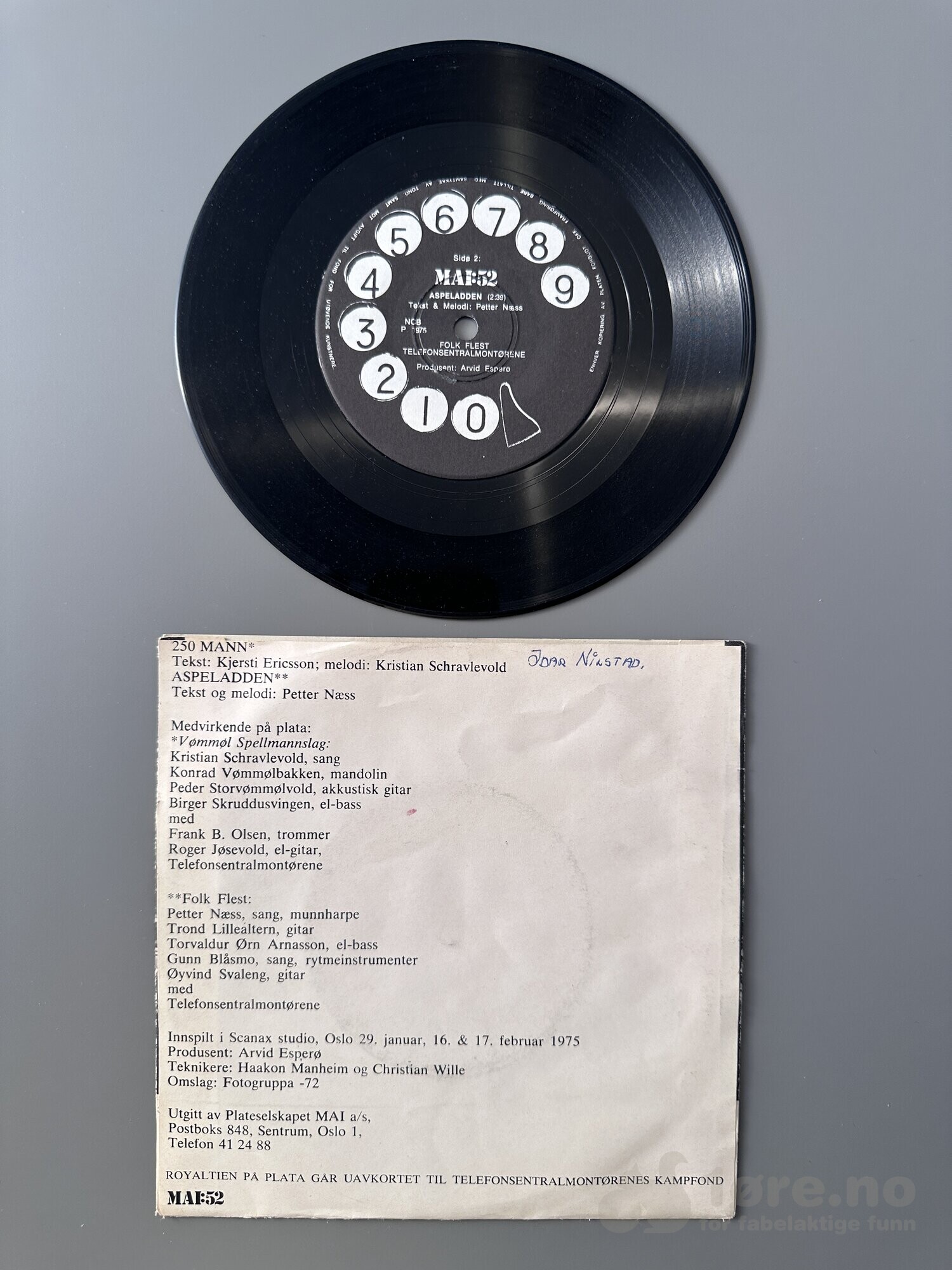 Vømmøl Spellmannslag - Telefonsentralmontørene, bilde 3