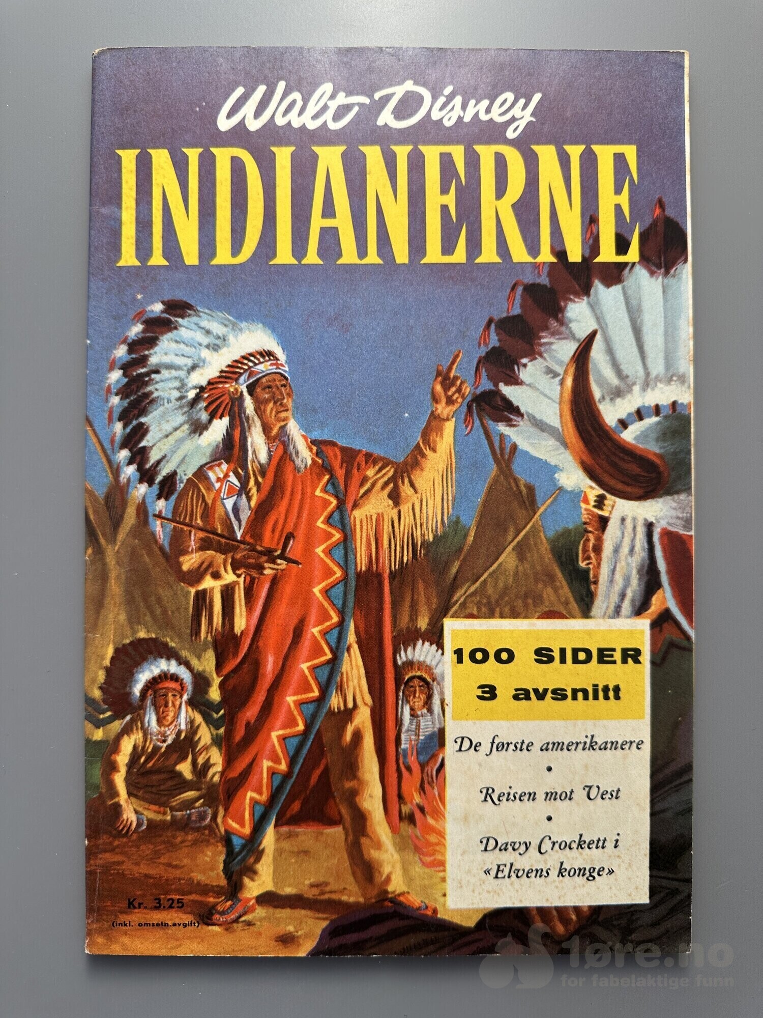 Walt Disney Indianere 1959 enkeltutgivelse!
