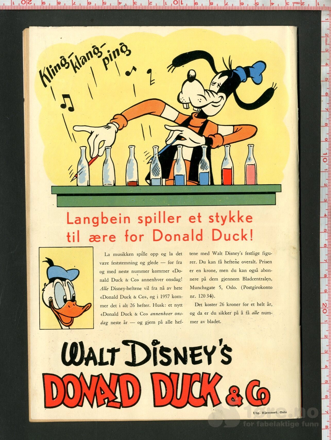 Walt Disney's Serier 1956 nr 13 - Donald Duck skjegg og ballade, bilde 2